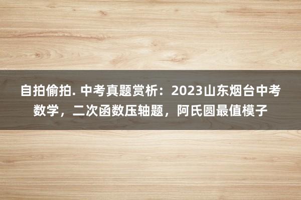 自拍偷拍. 中考真题赏析：2023山东烟台中考数学，二次函数压轴题，阿氏圆最值模子