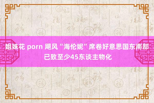 姐妹花 porn 飓风“海伦妮”席卷好意思国东南部 已致至少45东谈主物化