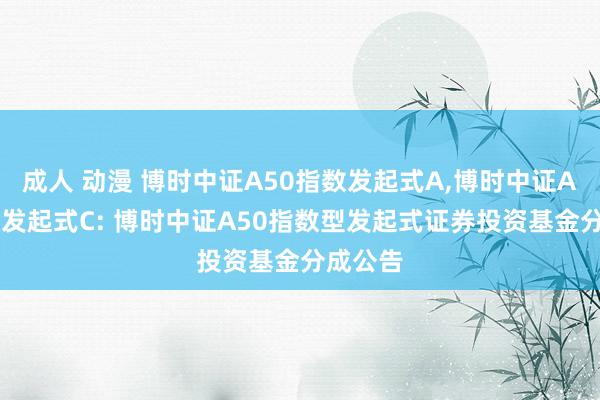 成人 动漫 博时中证A50指数发起式A，博时中证A50指数发起式C: 博时中证A50指数型发起式证券投资基金分成公告