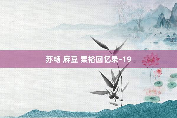 苏畅 麻豆 粟裕回忆录-19