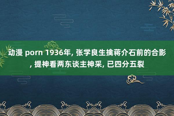 动漫 porn 1936年， 张学良生擒蒋介石前的合影， 提神看两东谈主神采， 已四分五裂