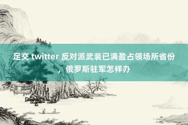 足交 twitter 反对派武装已满盈占领场所省份，俄罗斯驻军怎样办